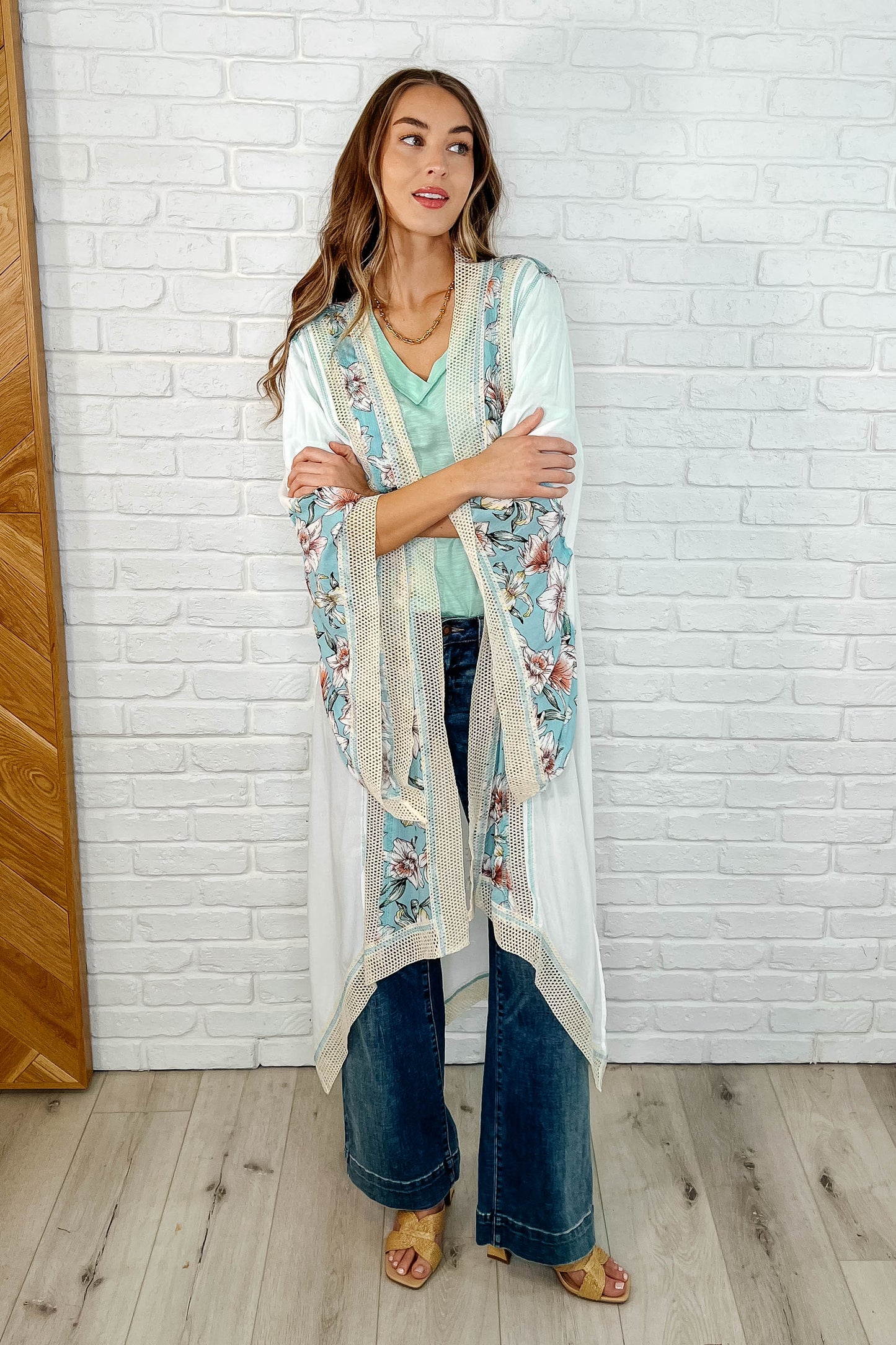 POL • Bohemian • Always Flowing • Open Front • High Low Cardigan