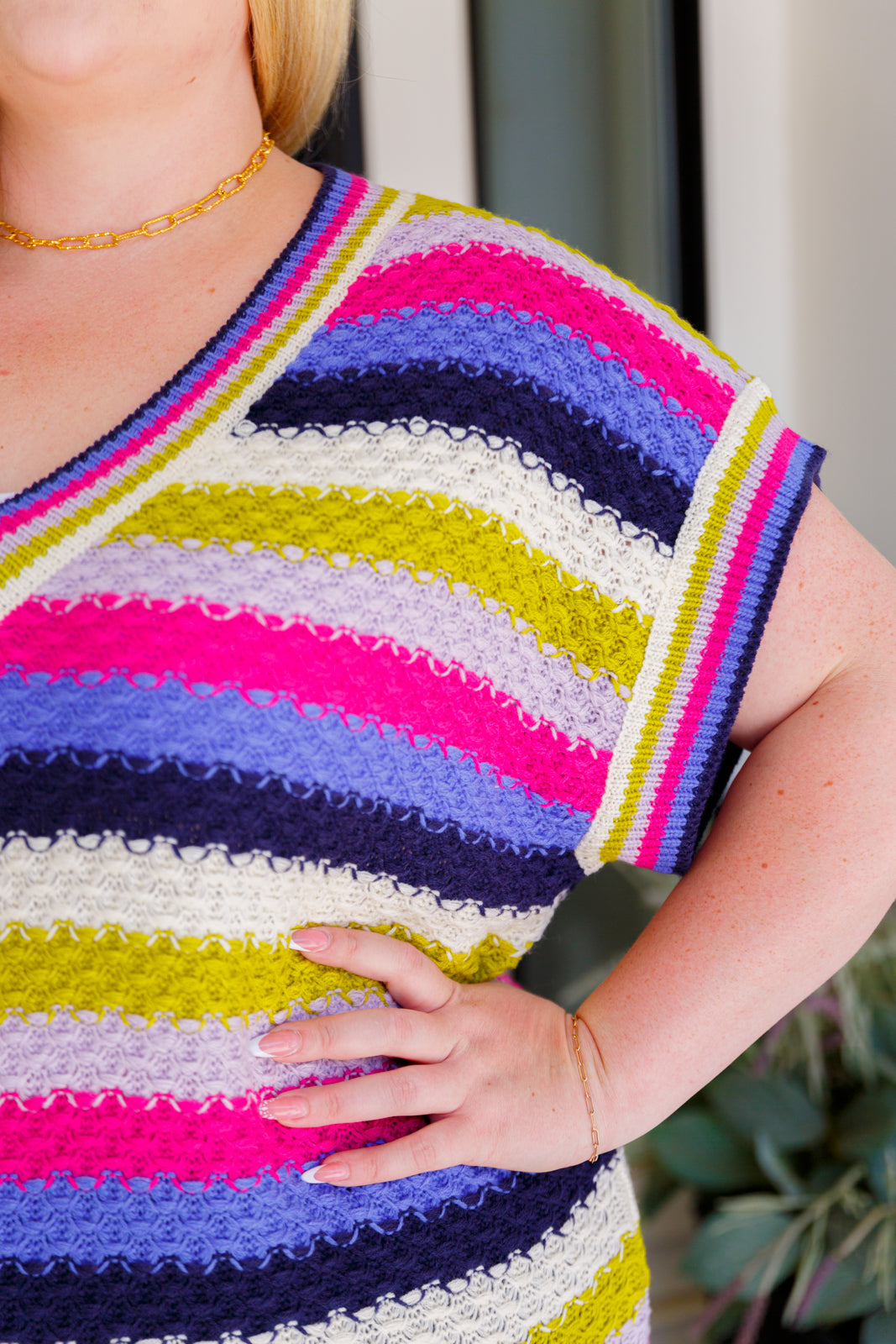 Jodifl • Another One • V-Neck Striped Top