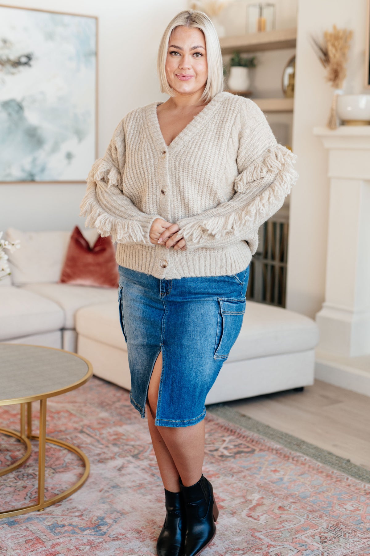 Haptics • Ask Me About It • Fringe Cardigan