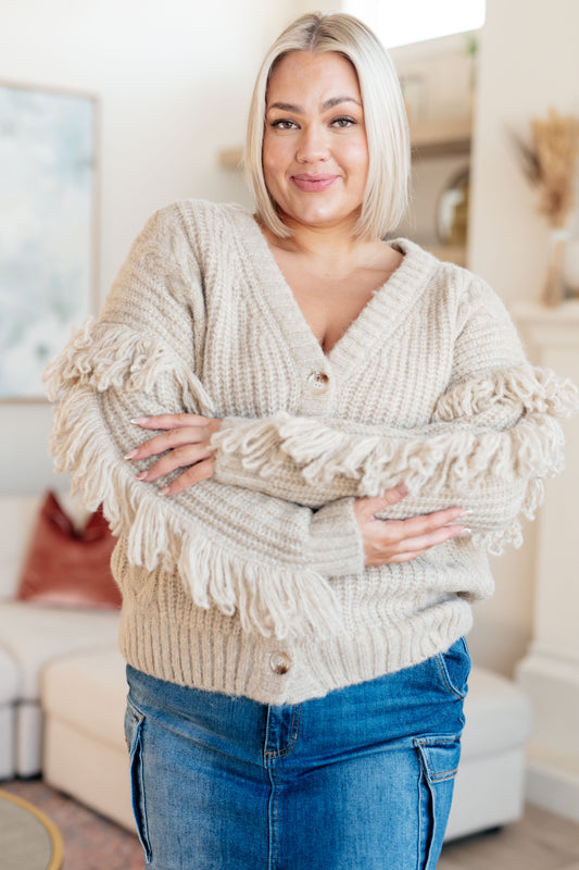 Haptics • Ask Me About It • Fringe Cardigan