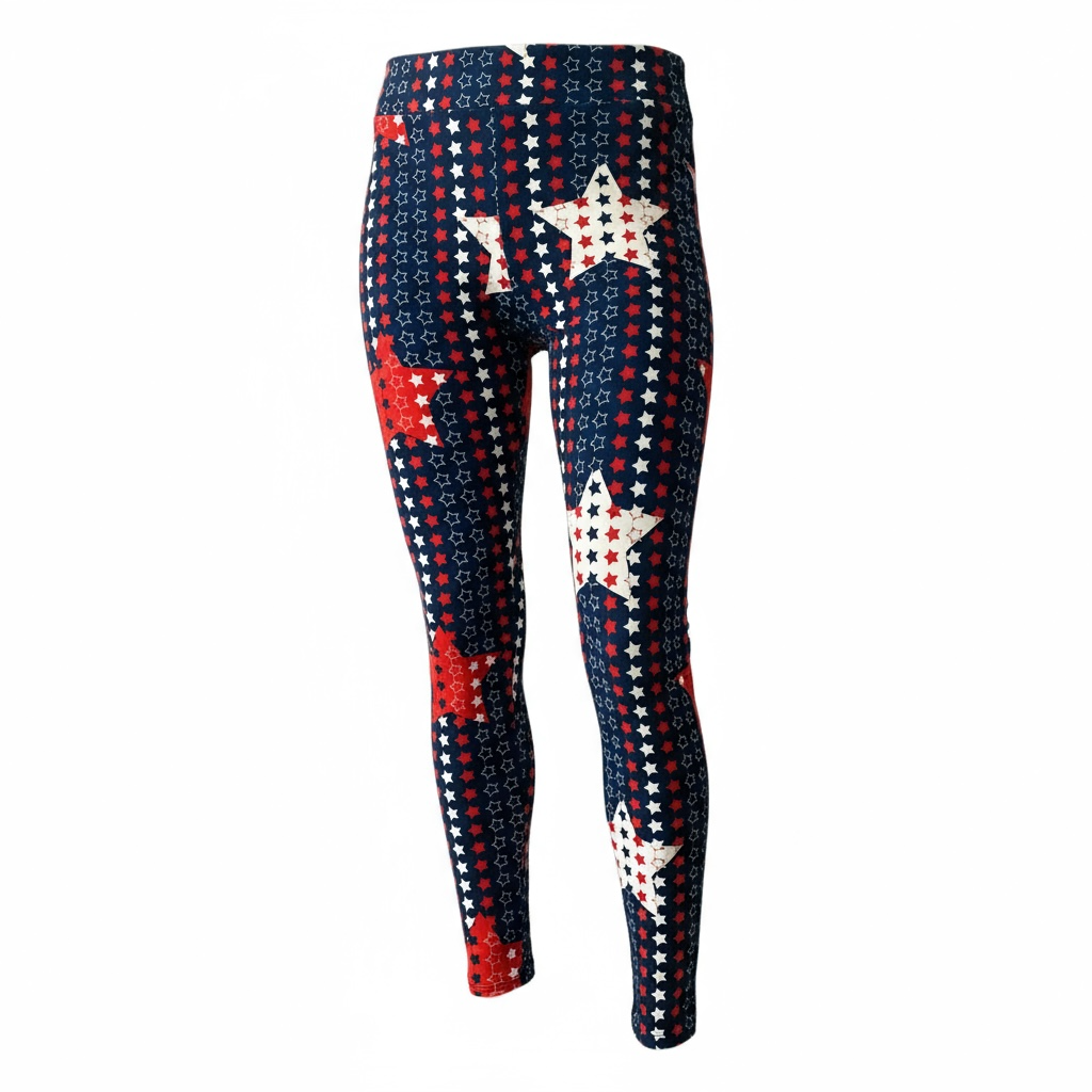 LuLaRoe Buttery Soft Leggings • Red White and Blue Stars