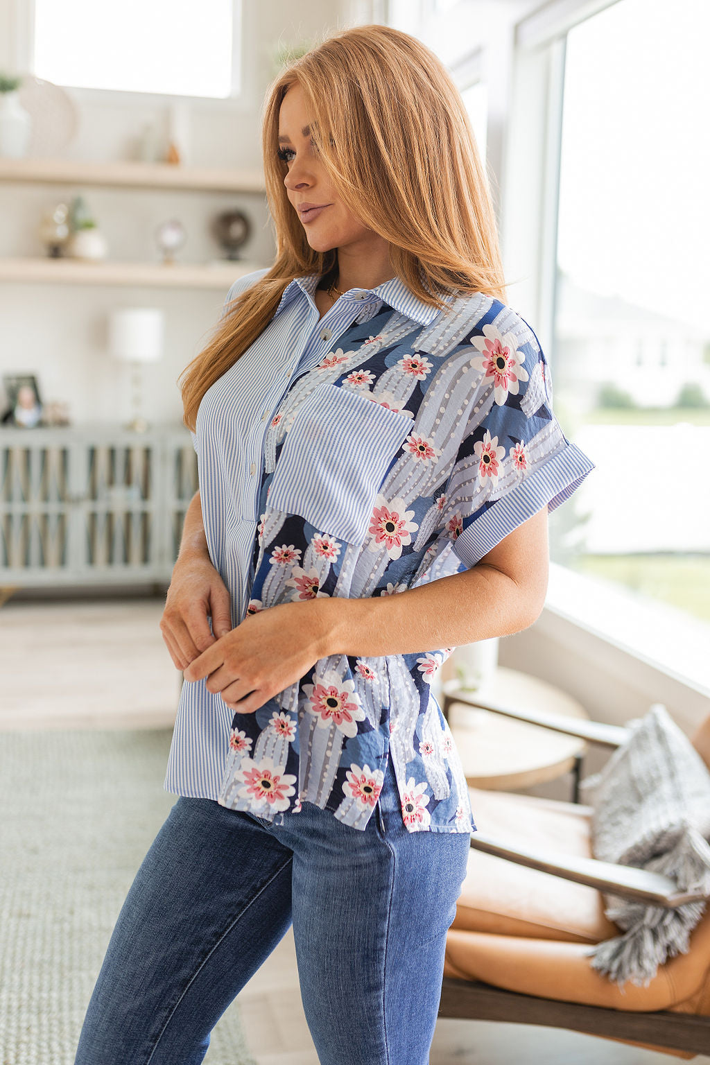 Jodifl • Best Of Both Worlds Button Down Top