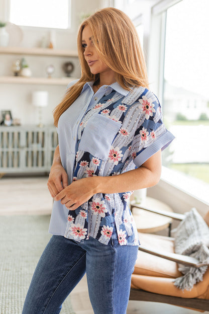 Jodifl • Best Of Both Worlds Button Down Top