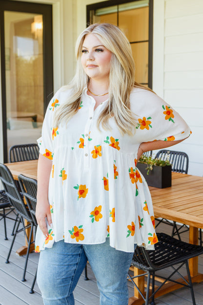 Jodifl • Blissed Out Button Up Babydoll Tunic