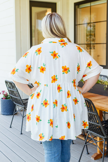 Jodifl • Blissed Out Button Up Babydoll Tunic