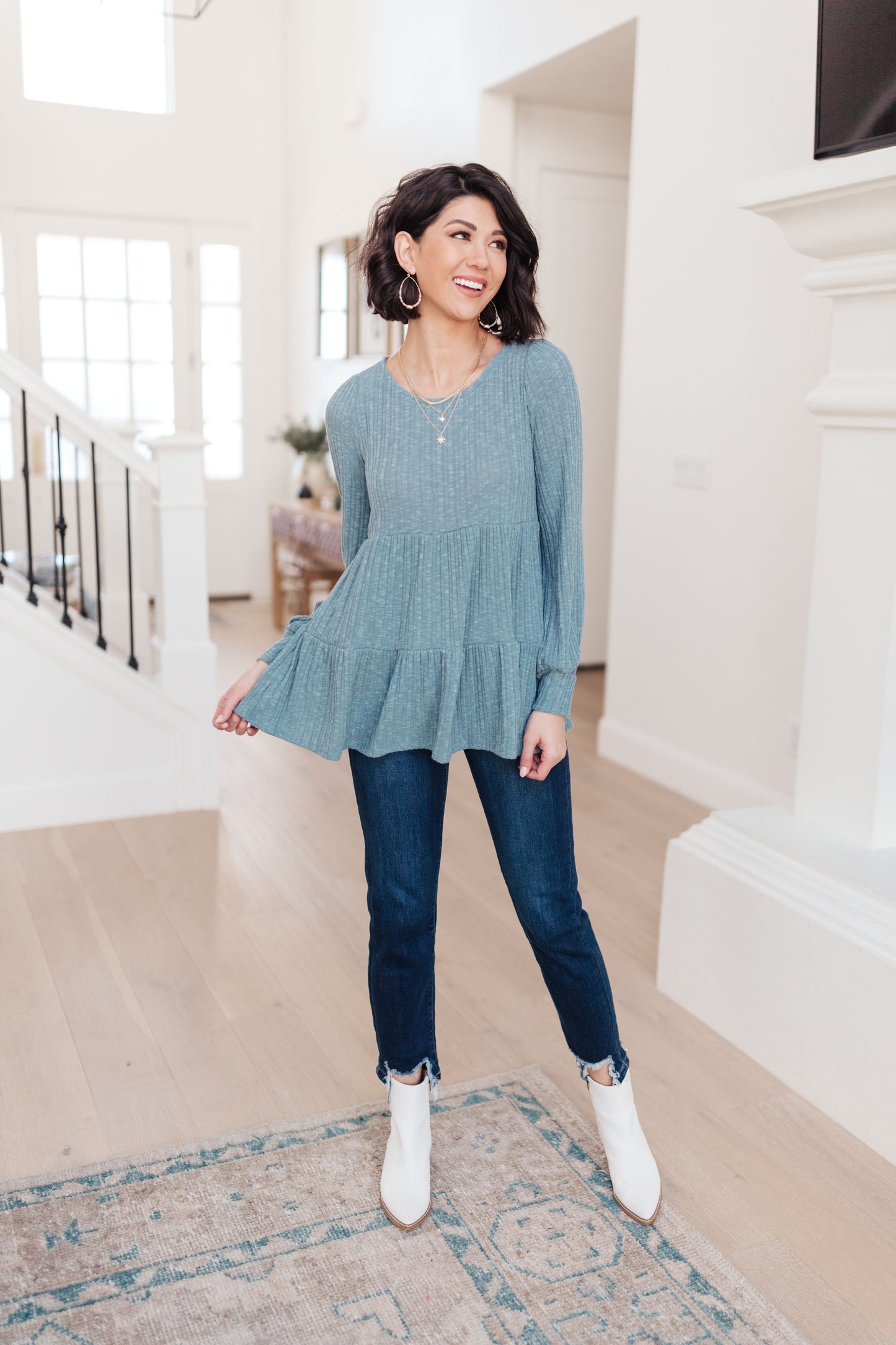 Made in the USA • Blue Pathways Top