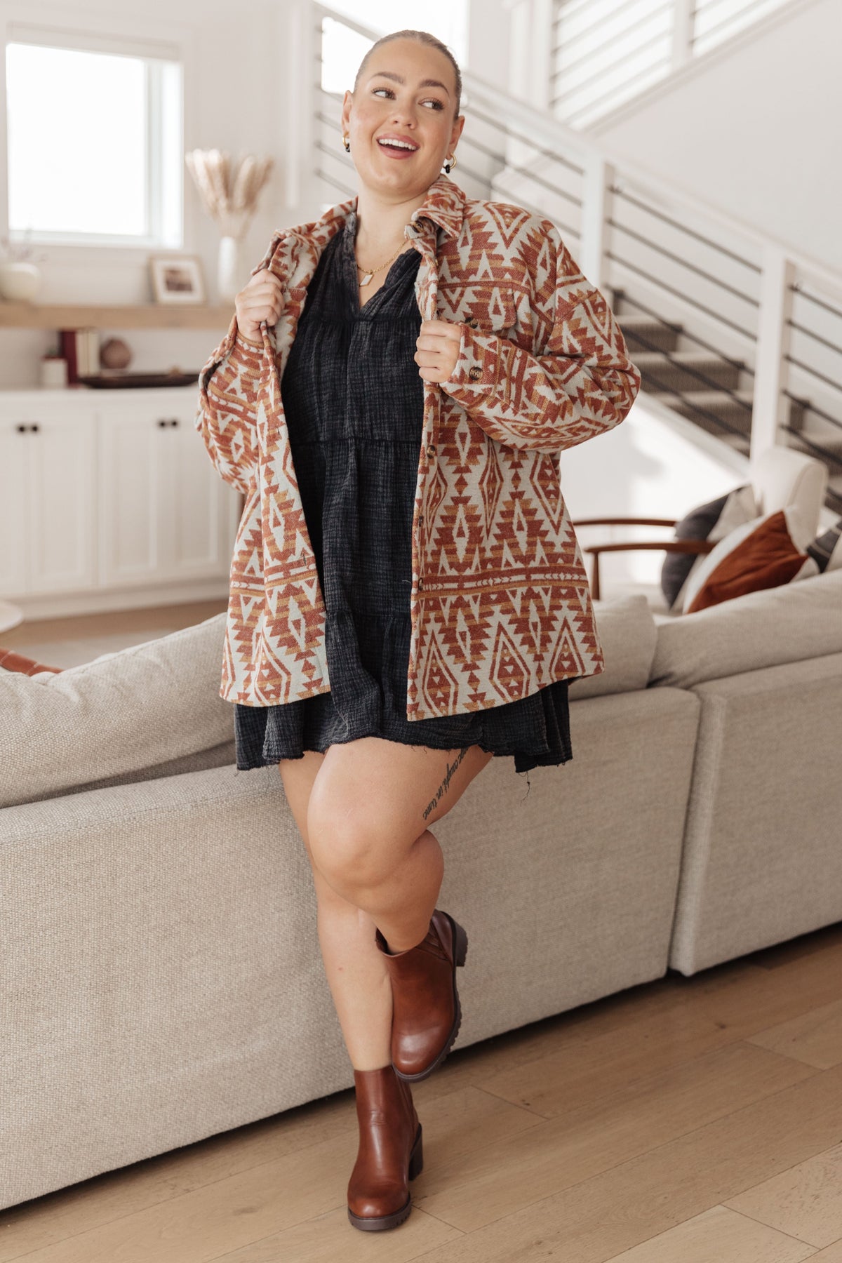 Gather Round • Aztec Shacket