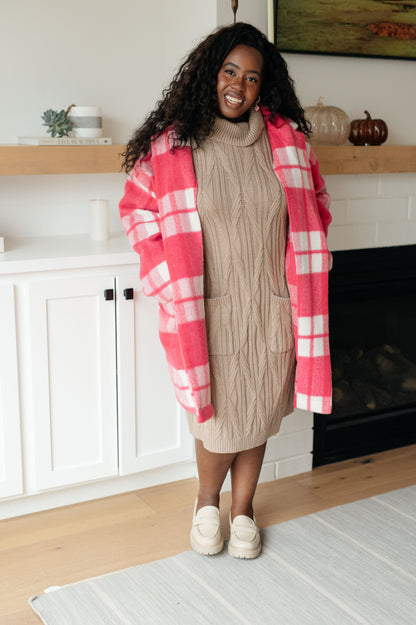 Bundled Beauty • Turtleneck Sweater Dress