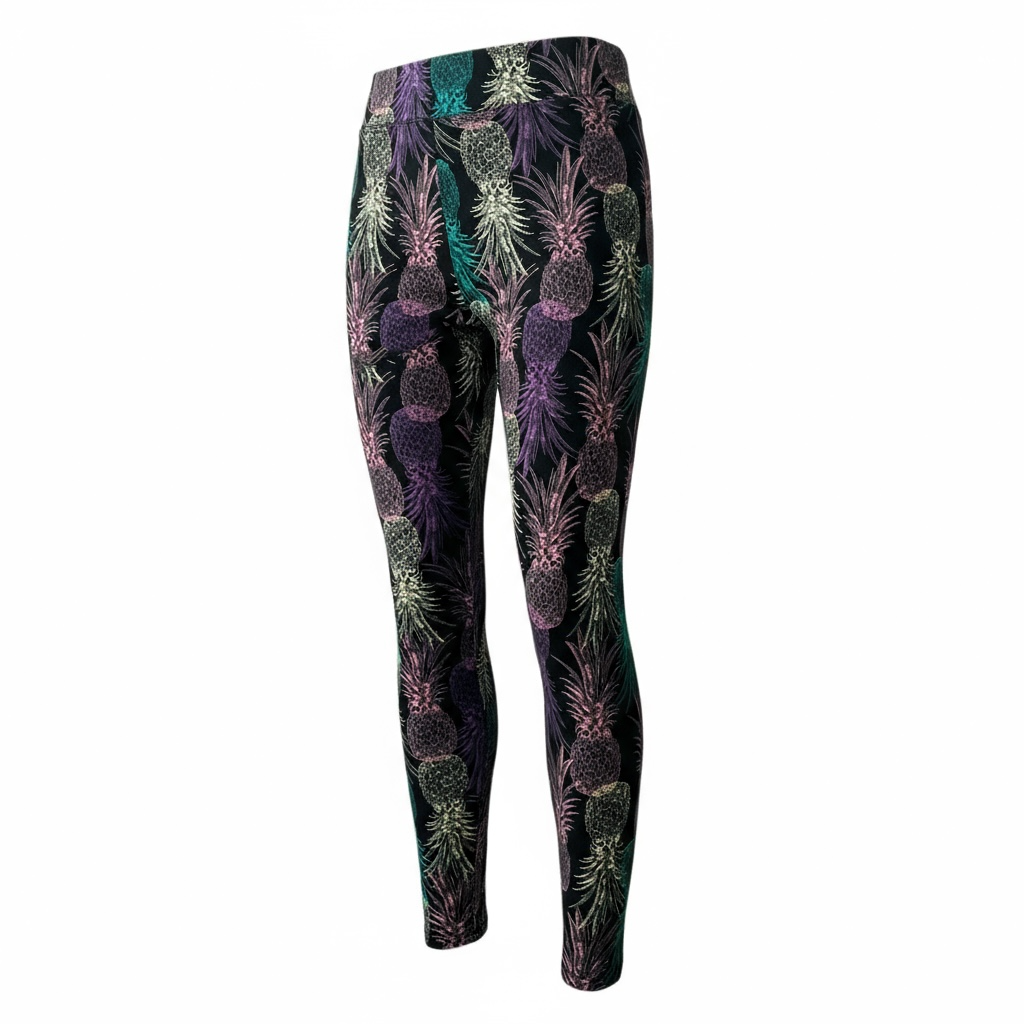 LuLaRoe Buttery Soft Leggings • Black Multi Pineapples