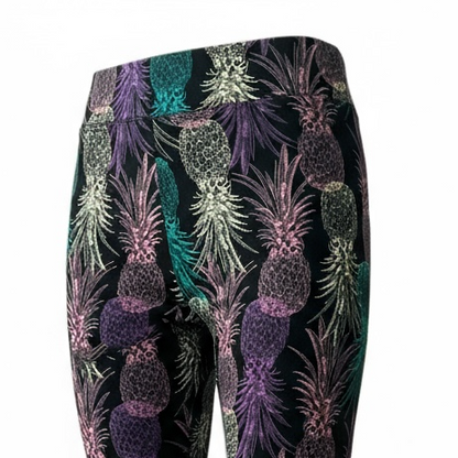 LuLaRoe Buttery Soft Leggings • Black Multi Pineapples