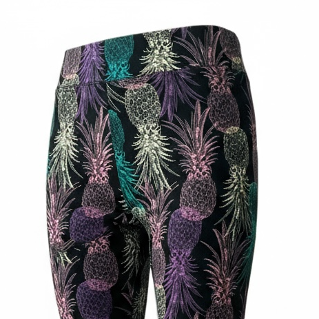 LuLaRoe Buttery Soft Leggings • Black Multi Pineapples