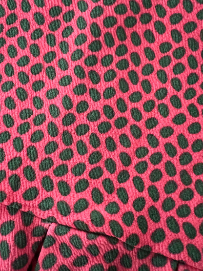 LuLaRoe • Amelia Fit-and-Flare Dress • Rare Print • Vintage • Dipped Orange Green Animal Print