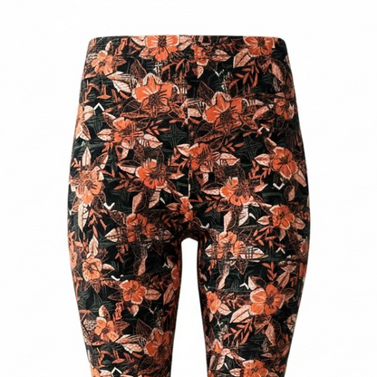 LuLaRoe Buttery Soft Leggings • Orange Floral