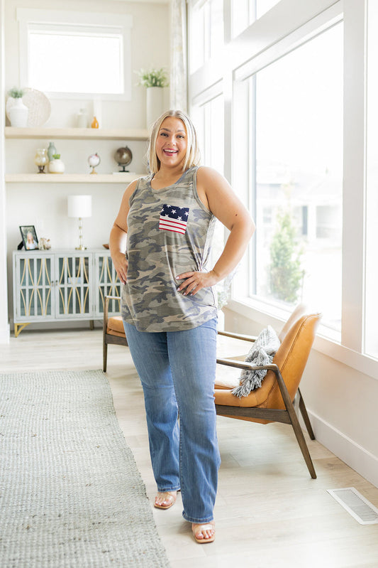 Heimish • Camouflage Flag Pocket Tank
