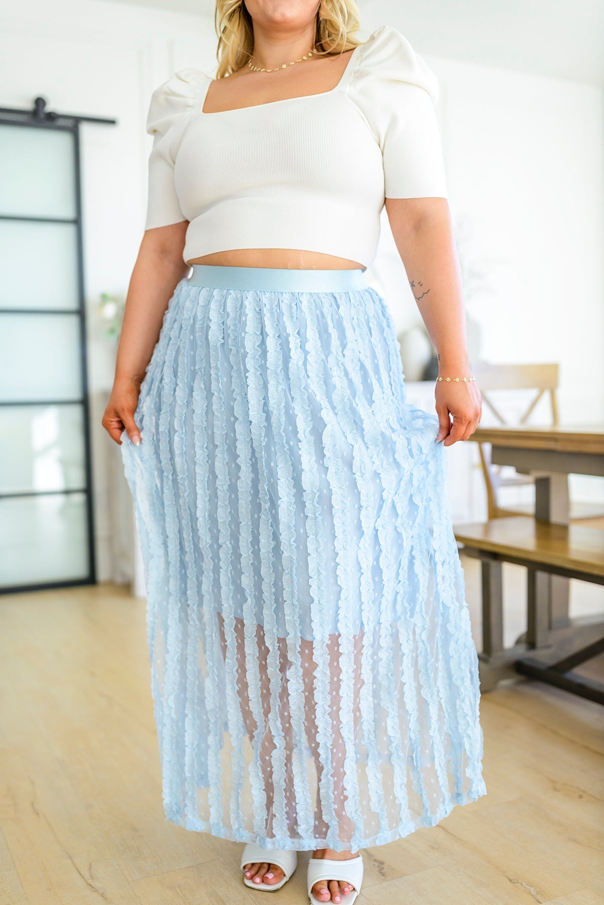 143 Story • Cascading Ruffles A-Line Skirt