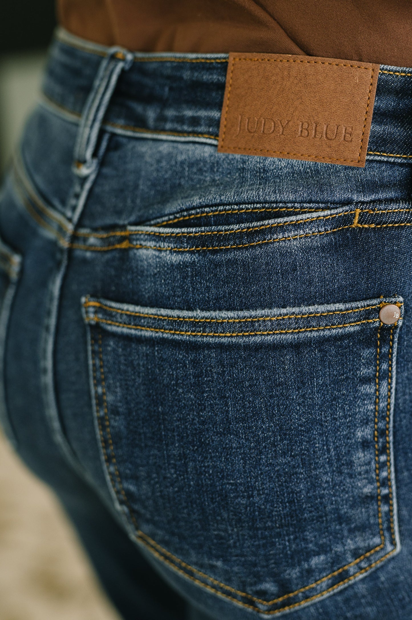 Judy Blue • Casey • Mid Rise Bootcut with Cell Phone Back Pocket & Hem Slit