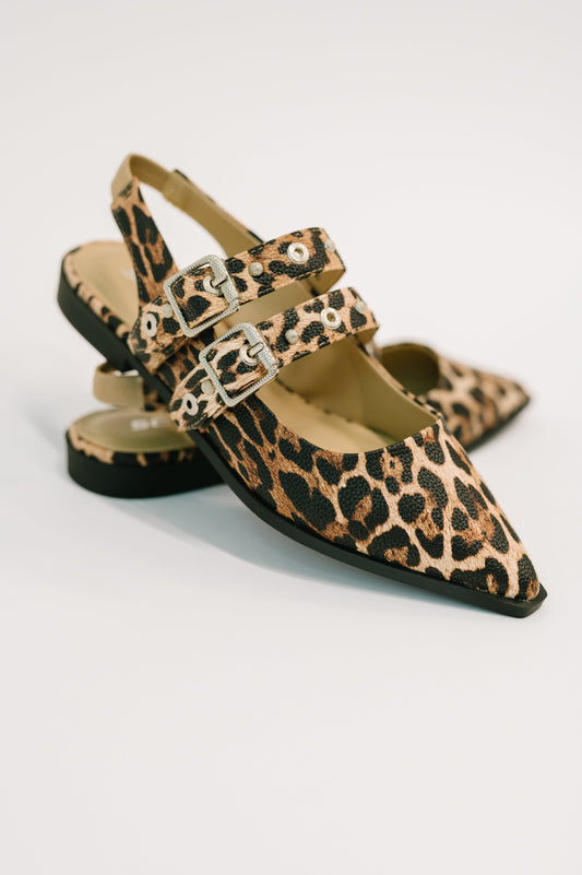 Soda • Catwalk Buckle Pointy Toe Flats