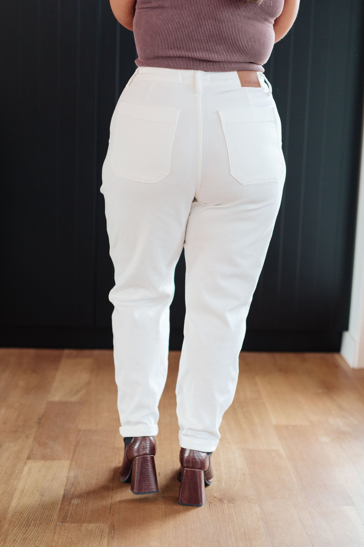 Judy Blue • Charlene High Rise Jogger in Ecru