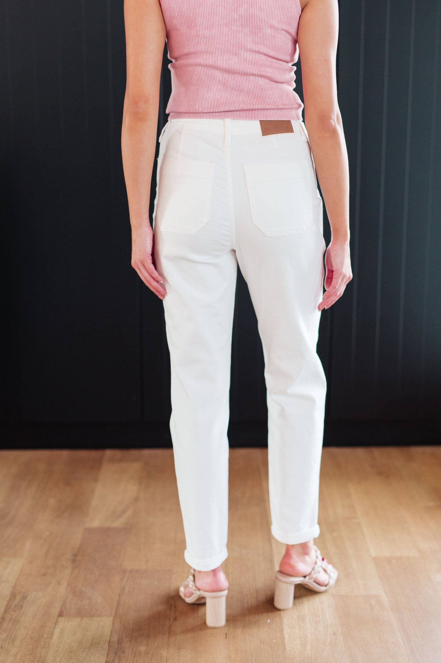 Judy Blue • Charlene High Rise Jogger in Ecru