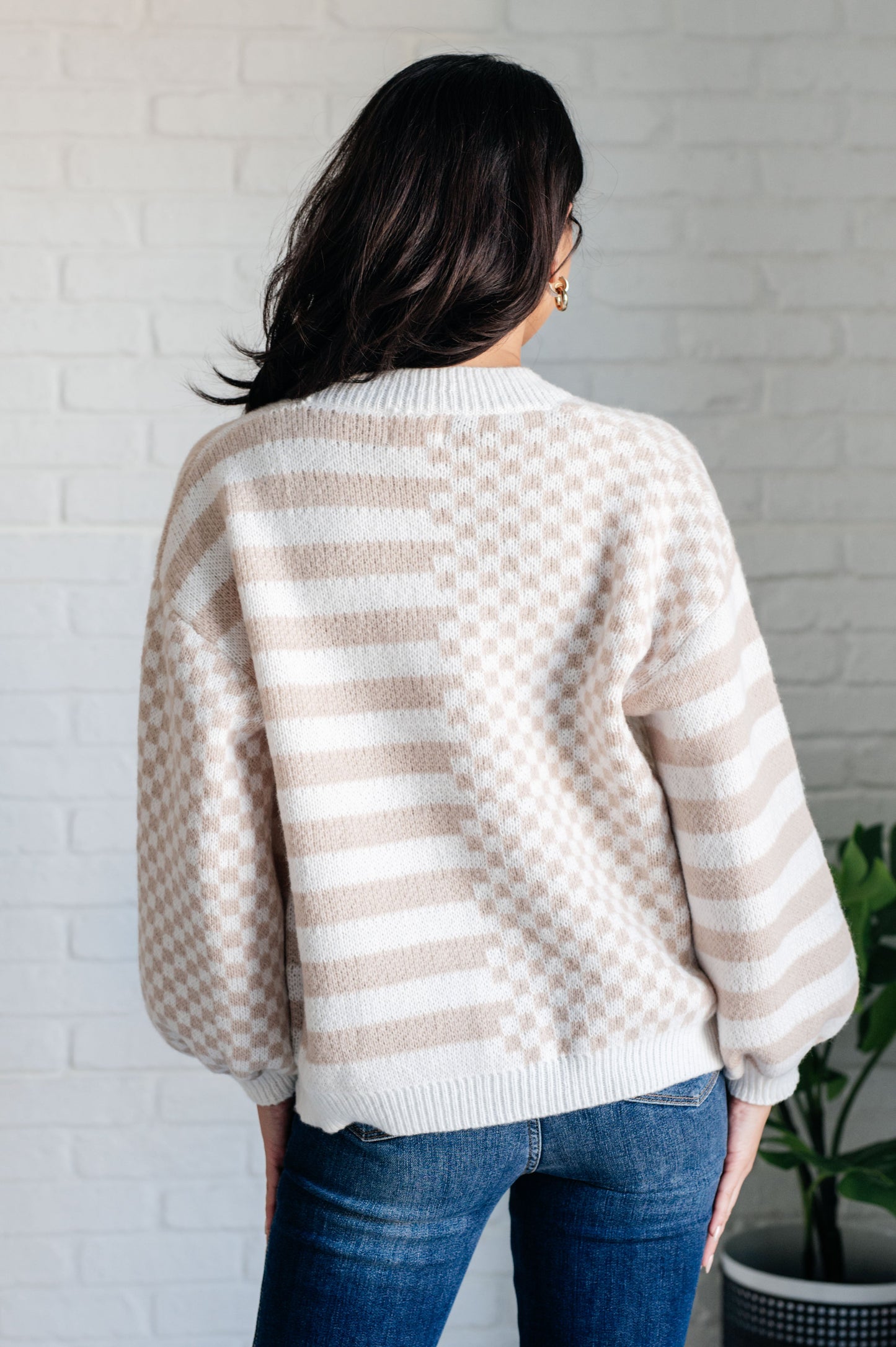 BiBi • Check That Line Cardigan