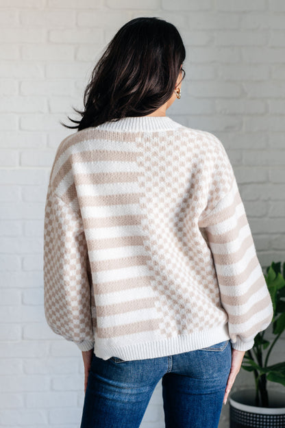 BiBi • Check That Line Cardigan