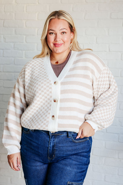 BiBi • Check That Line Cardigan