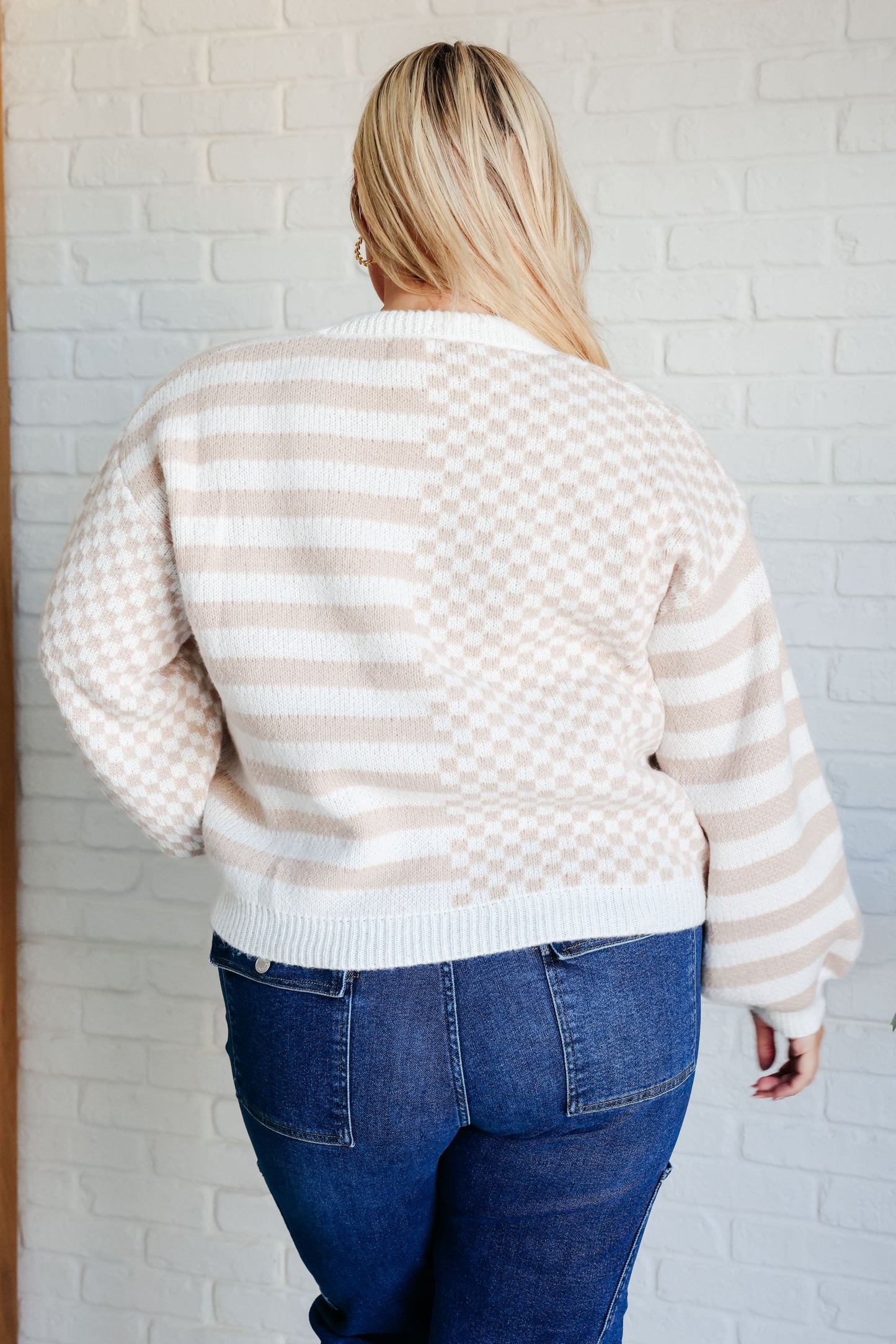 BiBi • Check That Line Cardigan