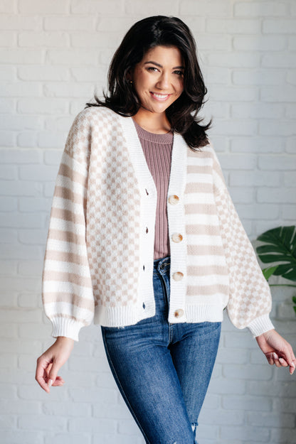 BiBi • Check That Line Cardigan