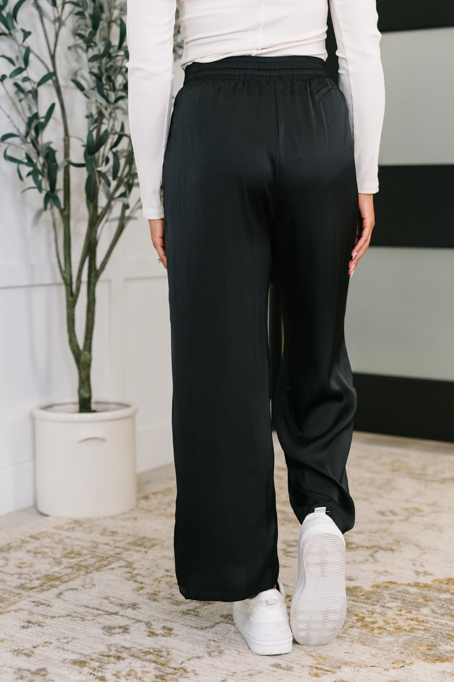 Jodifl • City Ease Wide Leg Bottoms in Black