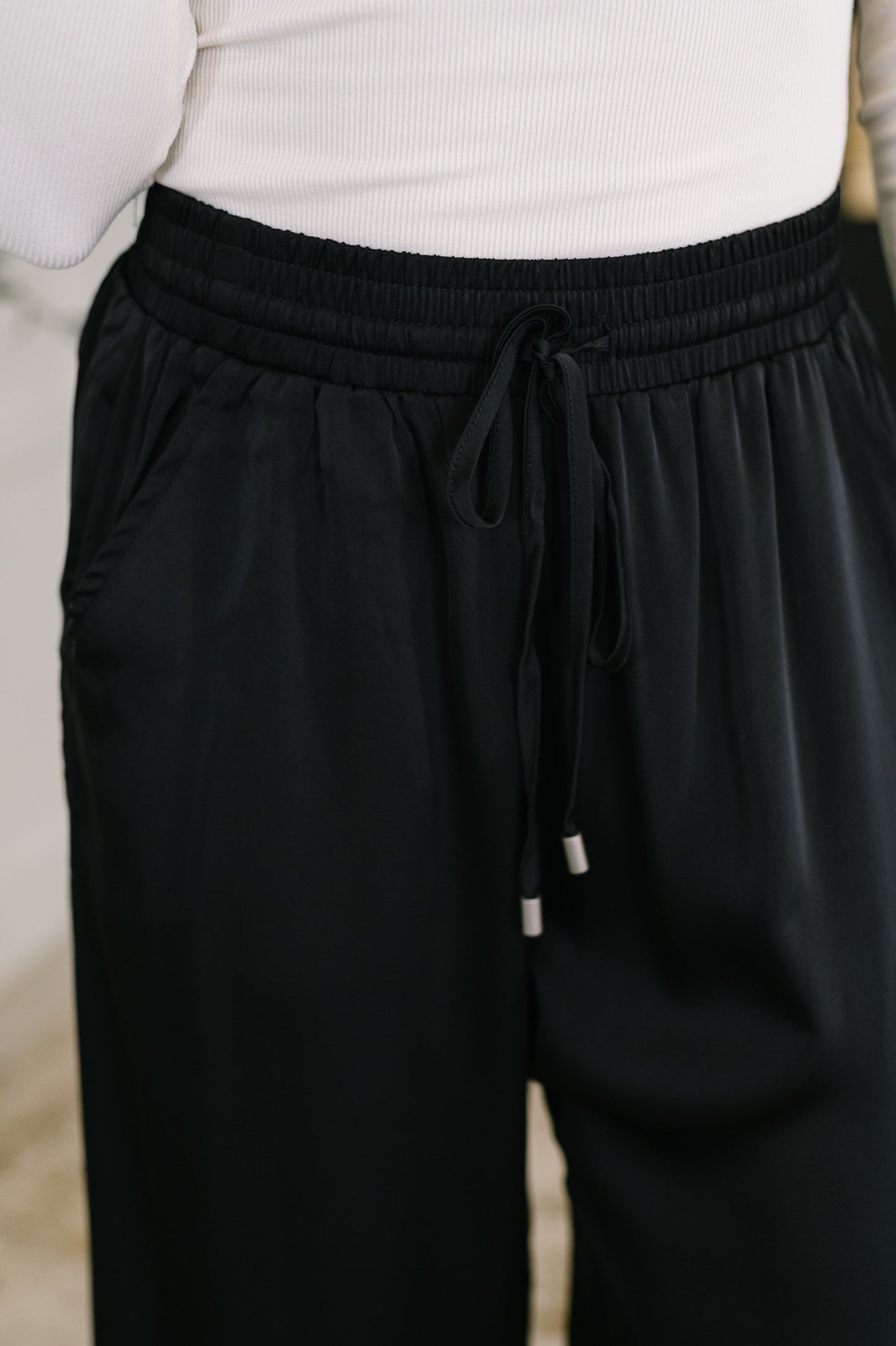 Jodifl • City Ease Wide Leg Bottoms in Black