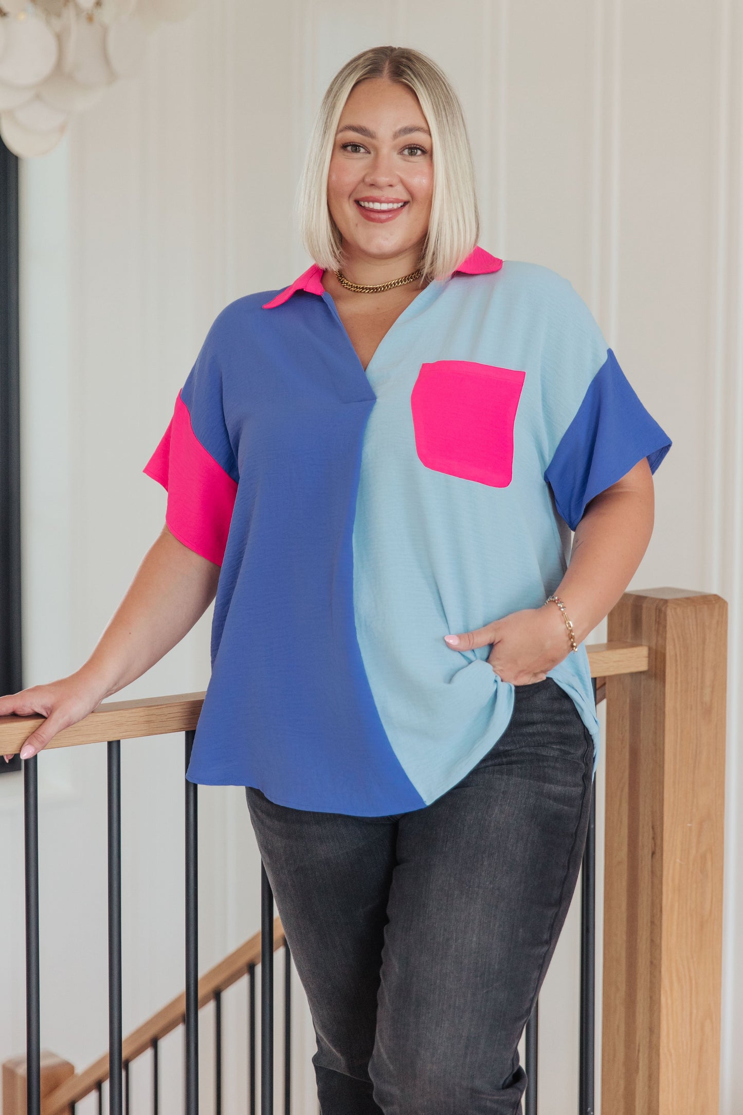 Jodifl • Color Me Cool Color Block Top