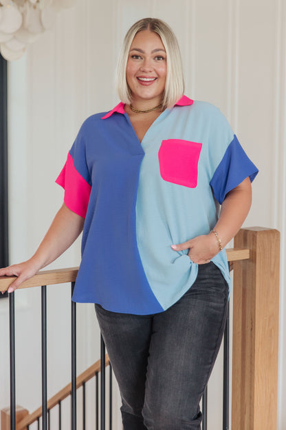 Jodifl • Color Me Cool Color Block Top
