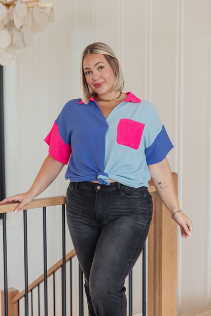 Jodifl • Color Me Cool Color Block Top