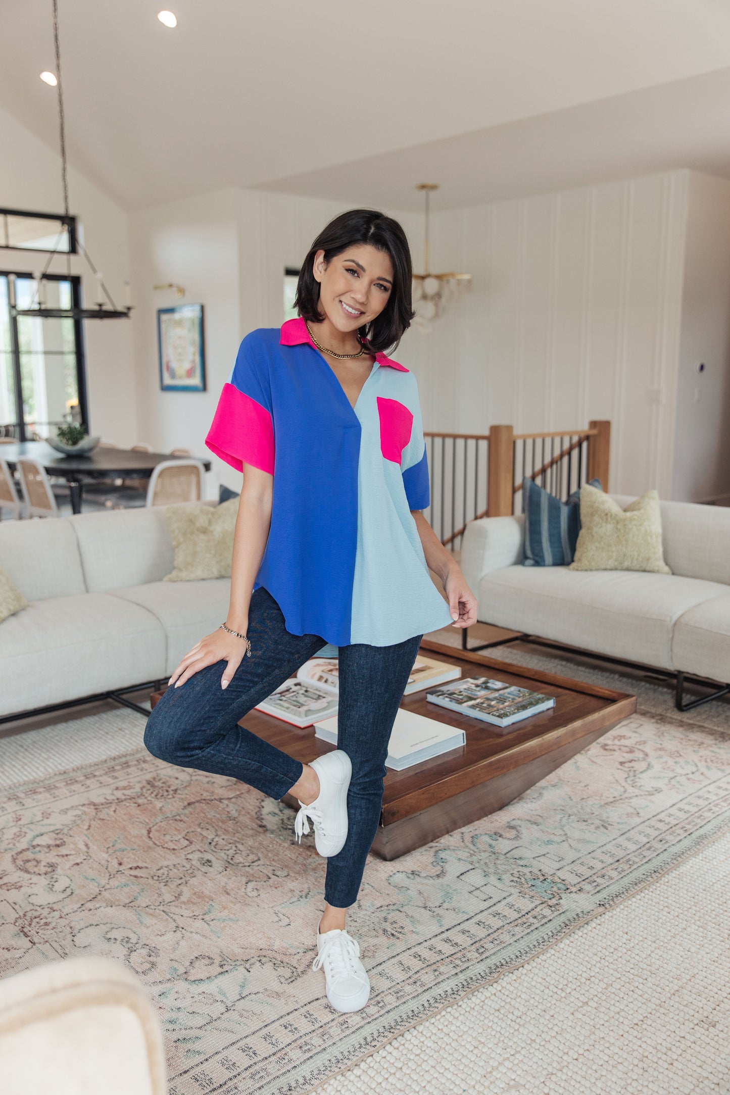 Jodifl • Color Me Cool Color Block Top
