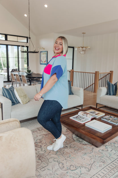 Jodifl • Color Me Cool Color Block Top