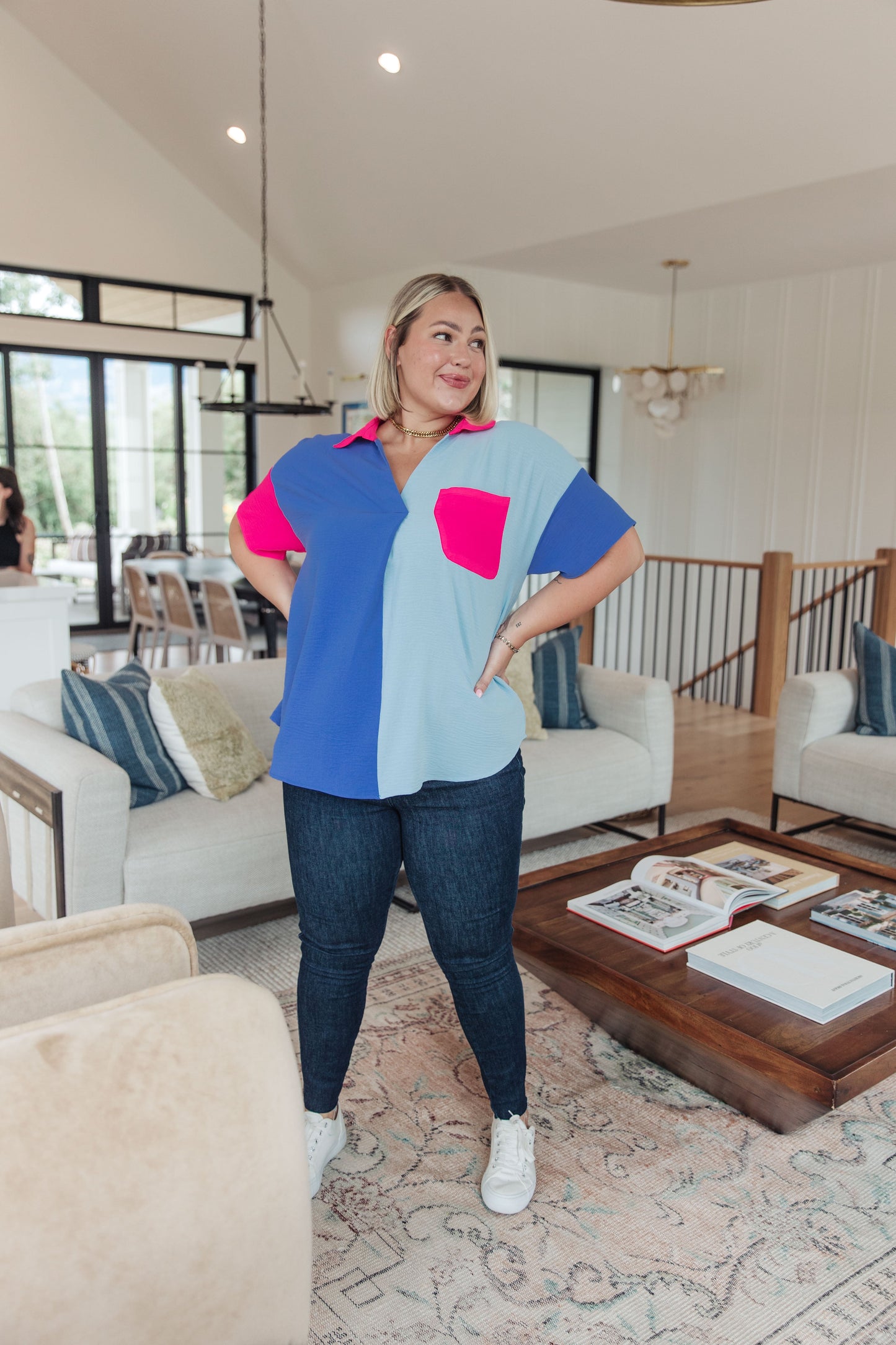 Jodifl • Color Me Cool Color Block Top