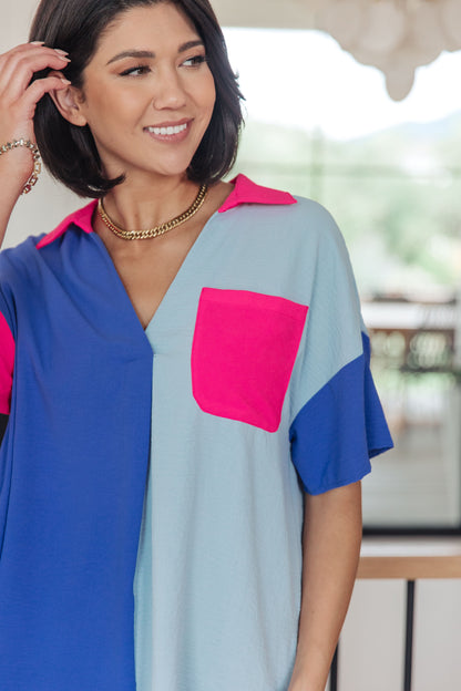 Jodifl • Color Me Cool Color Block Top