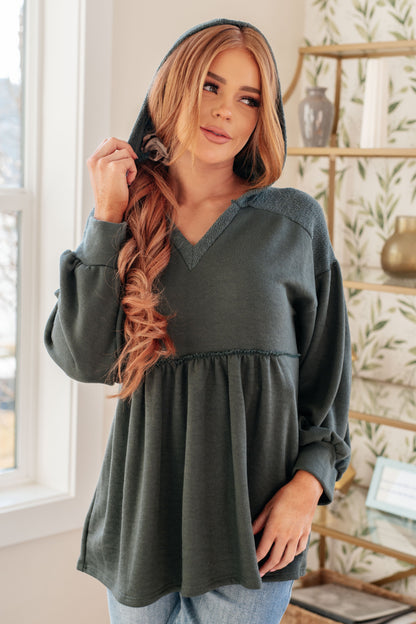 She's Not Wrong • Hooded V-Neck Pullover