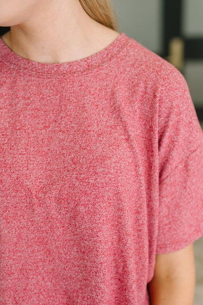 Zenana • Couldn't Help It Melange Set in Dark Red