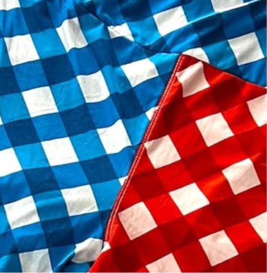 LuLaRoe Buttery Soft Leggings • Red White Blue Check