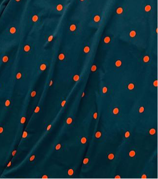LuLaRoe Azure • A-Line Skirt • Teal Polka Dot