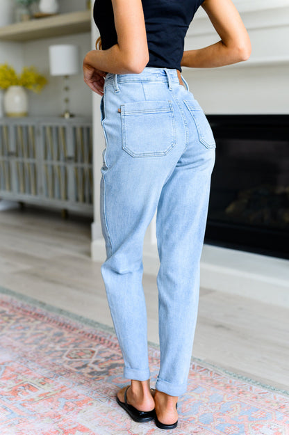 Judy Blue • Cooper •. High Rise Vintage Denim Jogger