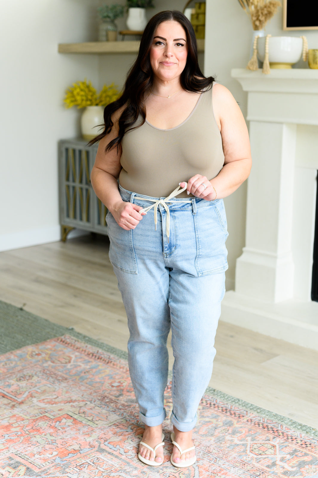 Judy Blue • Cooper •. High Rise Vintage Denim Jogger