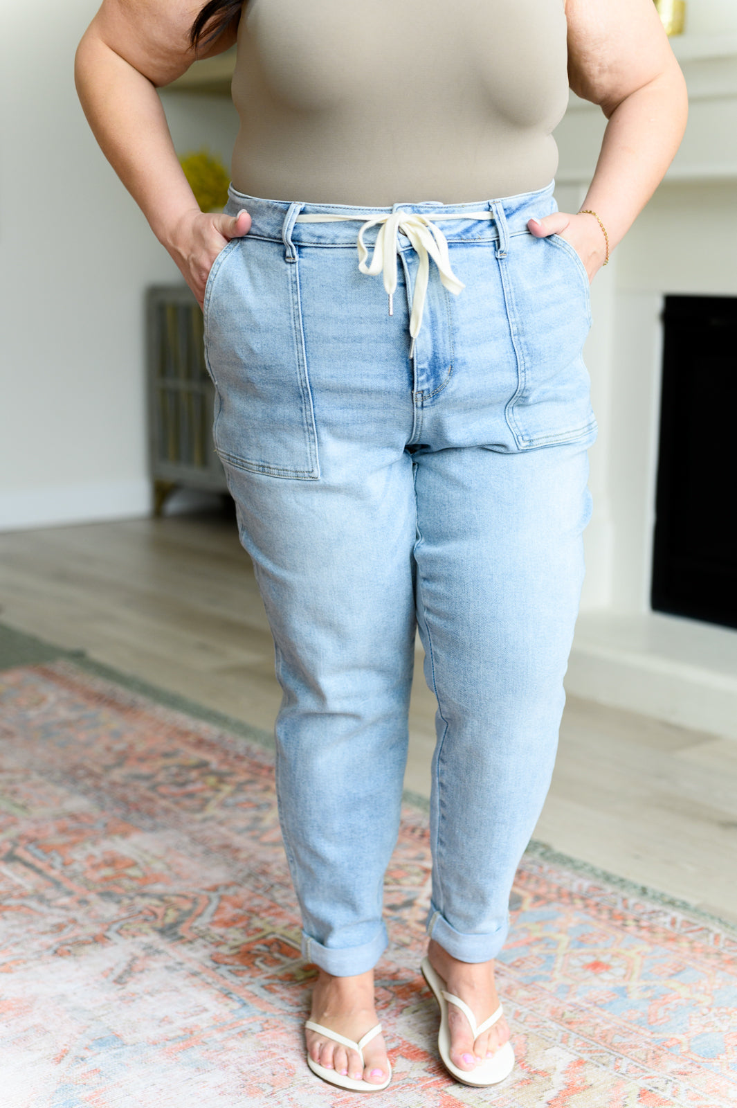 Judy Blue • Cooper •. High Rise Vintage Denim Jogger