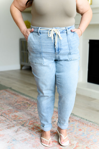 Judy Blue • Cooper •. High Rise Vintage Denim Jogger
