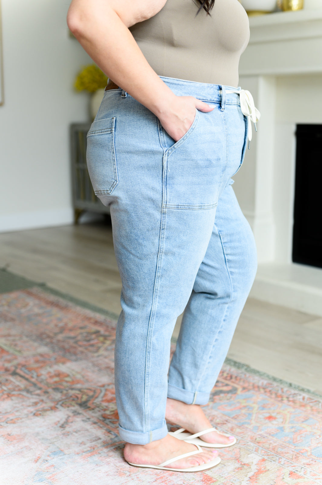 Judy Blue • Cooper •. High Rise Vintage Denim Jogger
