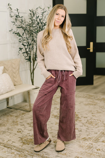100% Cotton • Darlin' So It Goes • Mineral Wash High Waisted Sweats