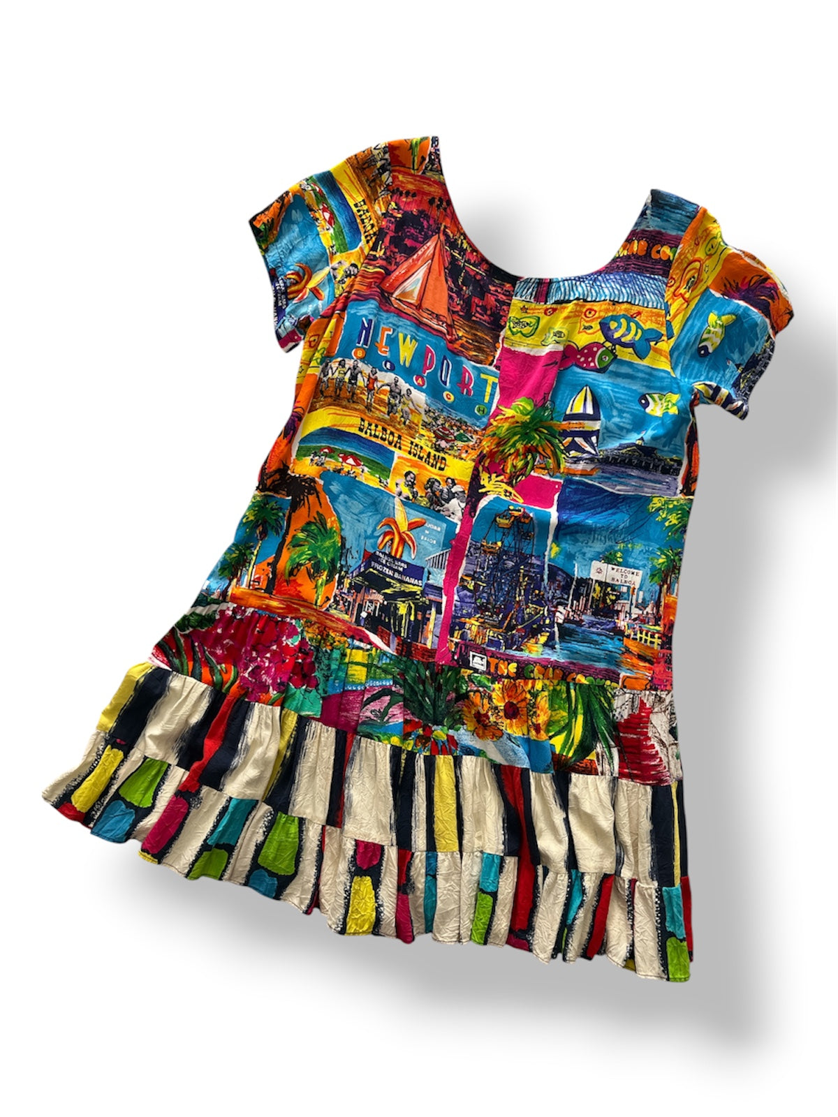 Vintage Jams World • Newport Beach Balboa • Hattie Dress • XL • Rare Print