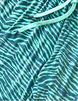Cozy Kick Flare Crop Pant- Crystal Teal Animal Print