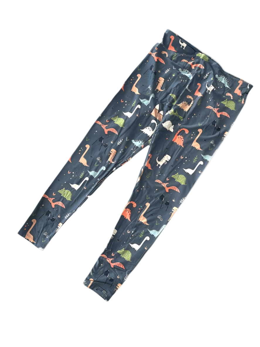 Leggings - Blue Multi Dinos
